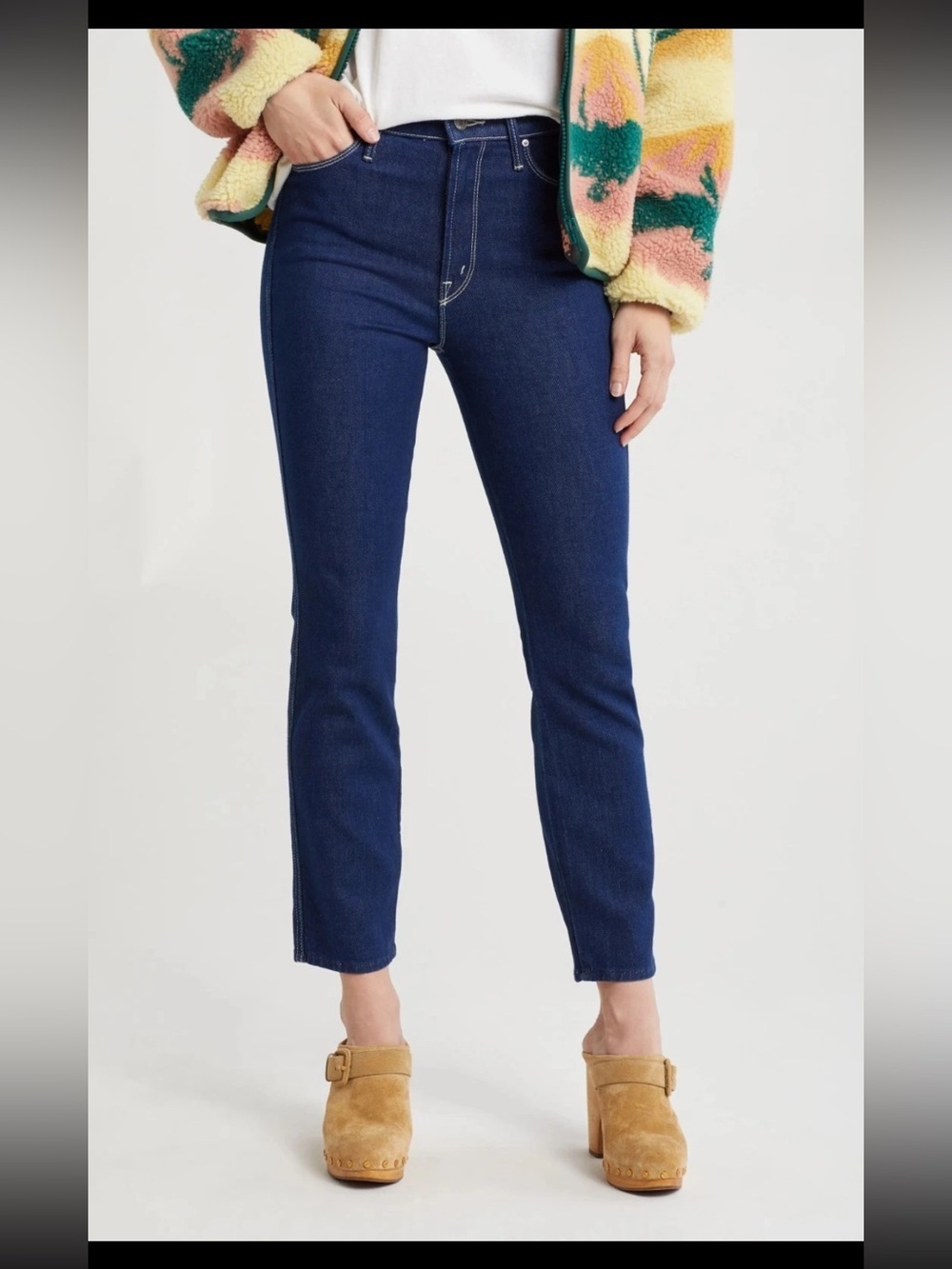 MOTHER Double Dazzler High Rise Slim Leg Jeans- 23